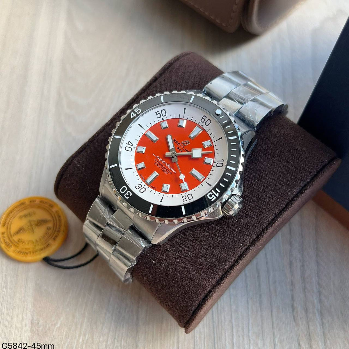 BREITLING SUPEROCEAN AUTOMÁTICO LARANJA 43MM