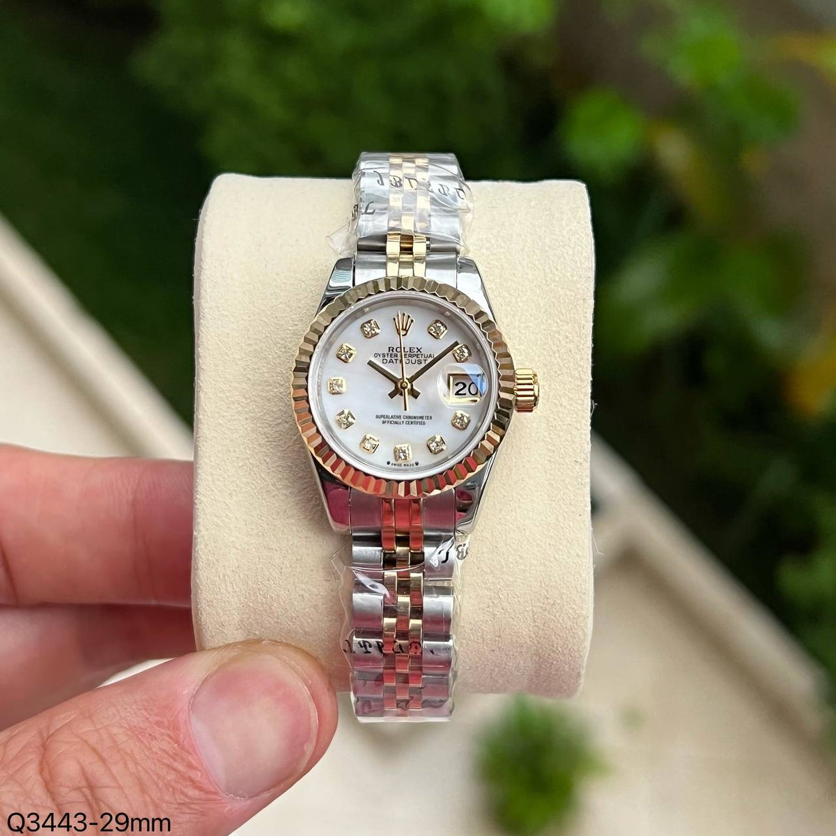 ROLEX DATEJUST MISTO DOURADO FEMININO 28MM