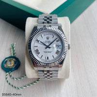 ROLEX DAY-DATE PRATA BRANCO JUBILEU 40MM