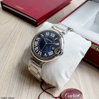 CARTIER BALLON BLEU PRATA AZUL 42MM