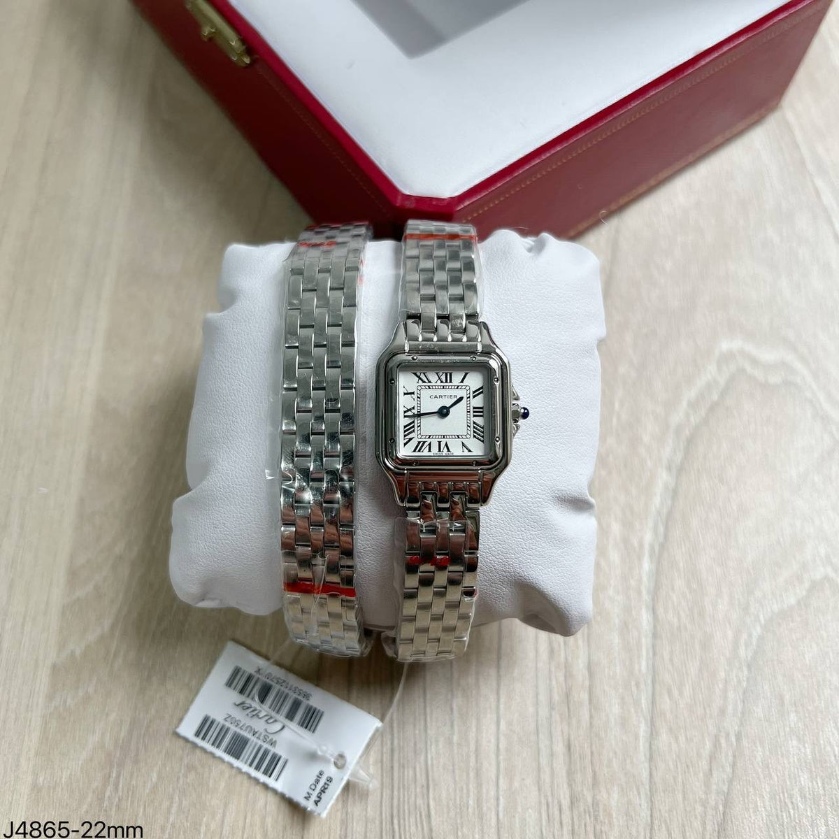 CARTIER PANTHERE PRATA SMALL  22MM X 30MM FEMININO
