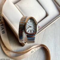 BVLGARI SERPENTE MISTO ROSE BRANCO 1 VOLTA  23MM X 35MM FEMININO