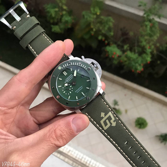 PANERAI SUBMERSIBLE PRATA VERDE NYLON 47MM