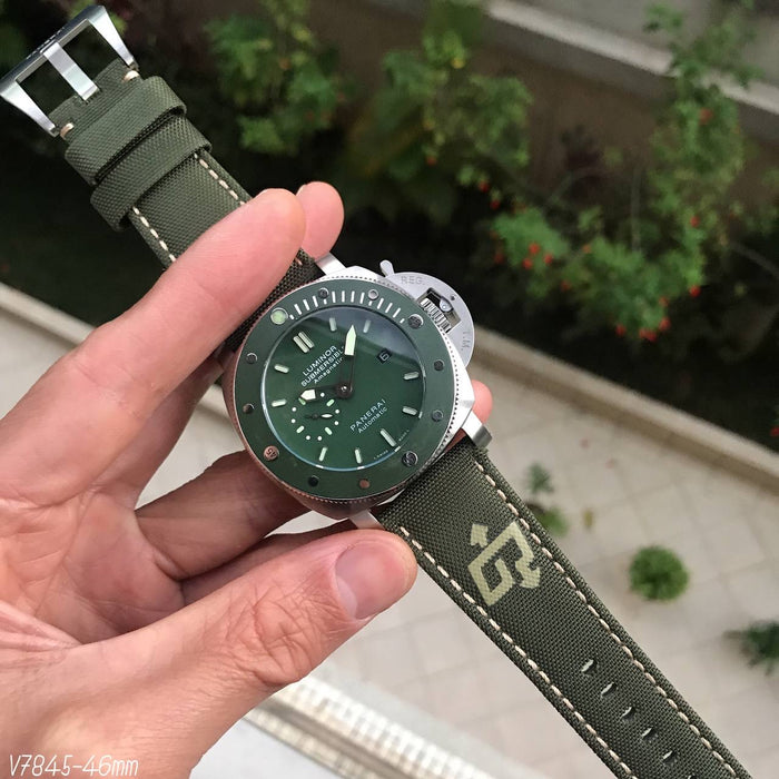 PANERAI SUBMERSIBLE PRATA VERDE NYLON 47MM