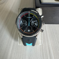 TAG HEUER CARRERA PRATA AZUL 41MM