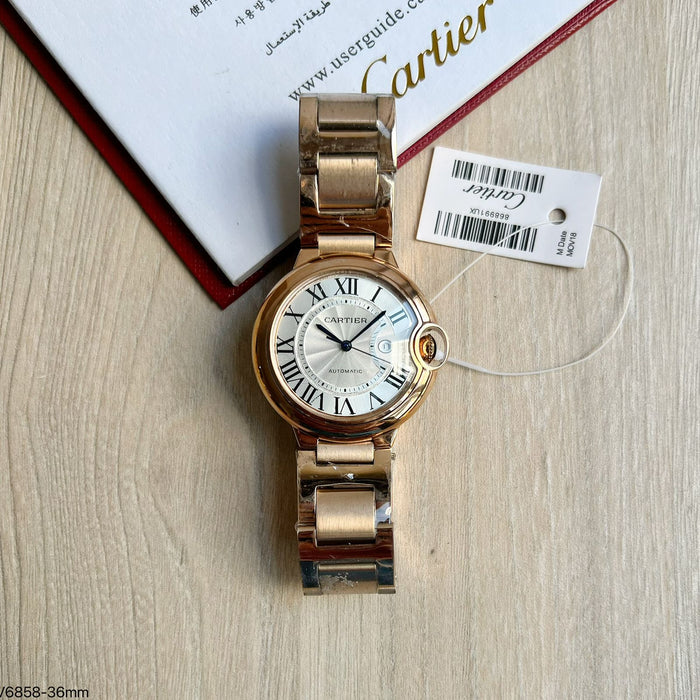 CARTIER BALLON BLEU ROSE AUTOMÁTICO 36MM FEMININO