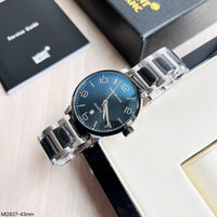 MONT BLANC AÇO PRATA PRETO 43MM