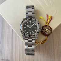 ROLEX SUBMARINER PRATA PRETO BRILHANTES 40MM