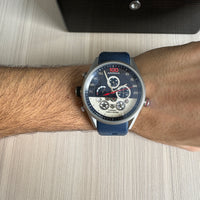 TAG HEUER CARRERA CINZA AZUL 46MM