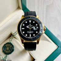 ROLEX YACHT MASTER DOURADO BORRACHA 42MM