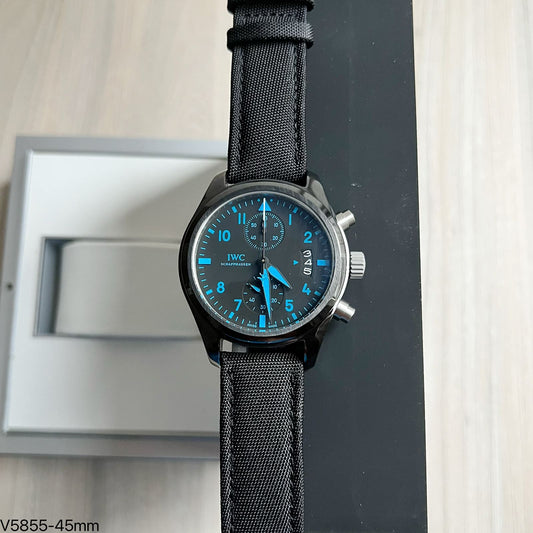 IWC PILOT TOP GUN PRETO NYLON 45M