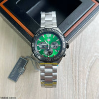 TAG HEUER F1 FORMULA 1 PRATA VERDE 43MM