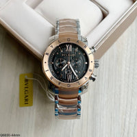 BVLGARI IRON MAN MISTO ROSE PRETO 44MM
