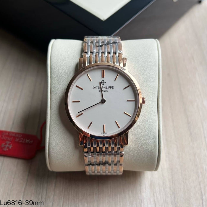 PATEK PHILIPPE MOEDA SLIM PRATA ROSE 42MM