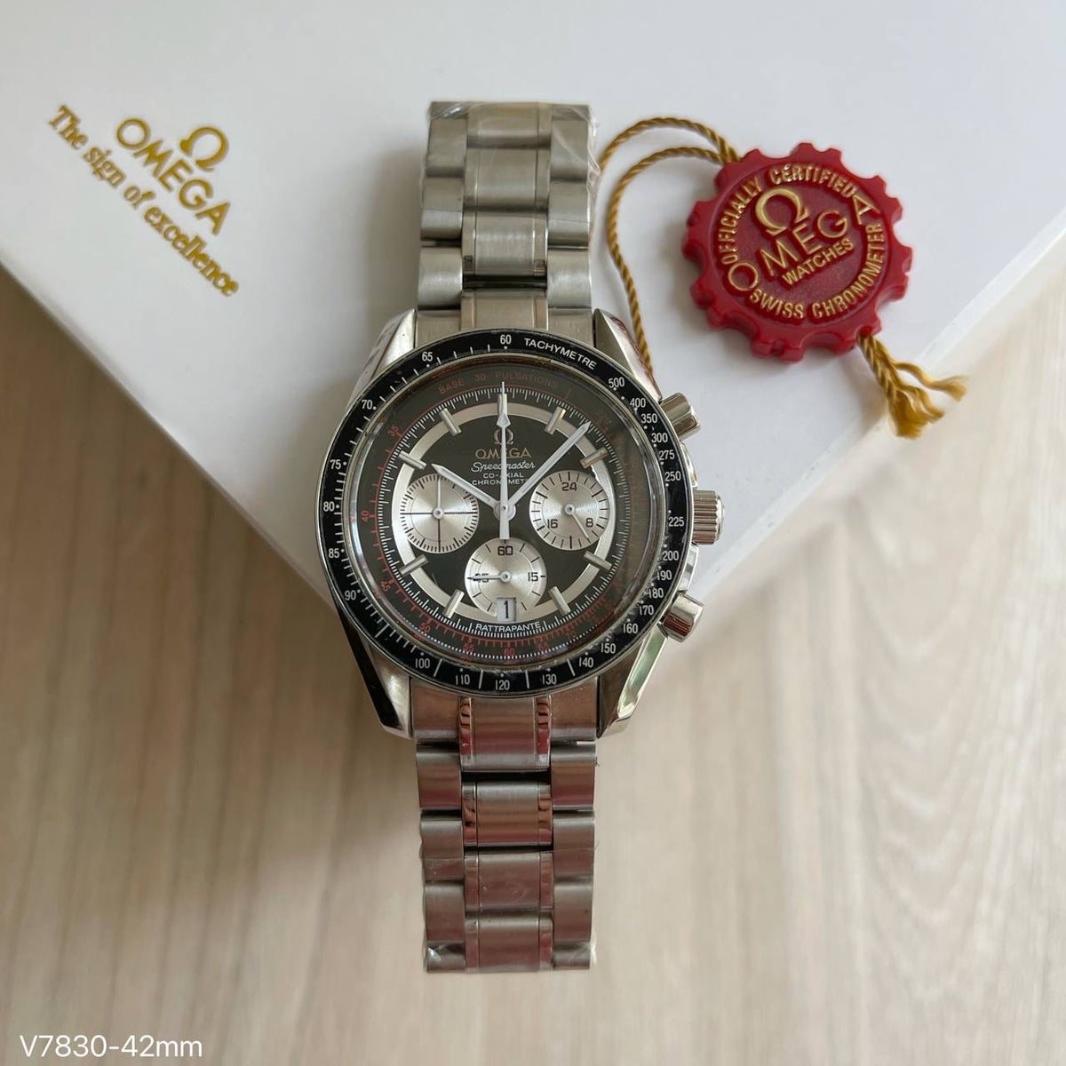 OMEGA SPEEDMASTER PRATA 42MM