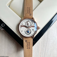 MONT BLANC VASCO DA GAMA ROSE COURO 43MM