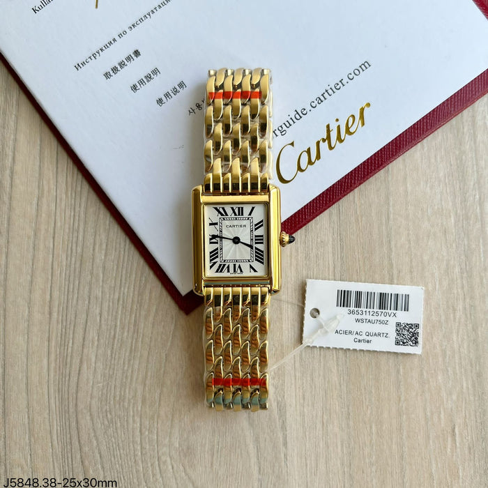 CARTIER DOURADO 25MM X 30MM FEMININO