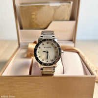 BVLGARI BULGARI PRATA BRANCO MADRE PEROLA 30MM FEMININO