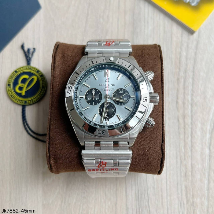 BREITLING CHRONOMAT PRATA AZUL 45MM