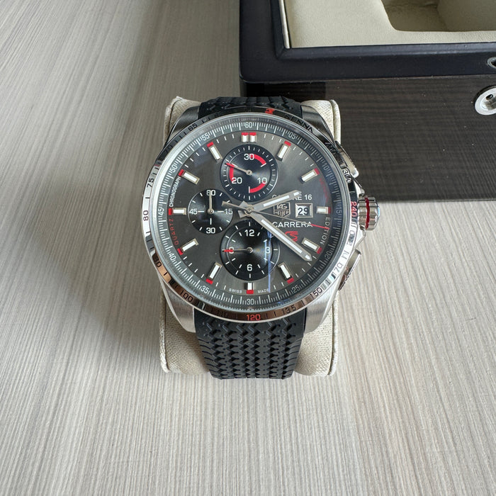 TAG HEUER SENNA CALIBRE 16 PRATA CINZA 45MM