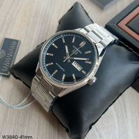TAG HEUER CARRERA CAL 5 PRATA PRETO AUTOMATICO 41MM