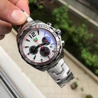 TAG HEUER SENNA PRATA BRANCO 46MM