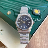 ROLEX OYSTER PRATA AZUL 41MM