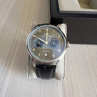 IWC PORTUGUESE PRATA CINZA COURO AUTOMÁTICO 42MM