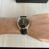 ROLEX CELLINI PRATA COURO 40MM