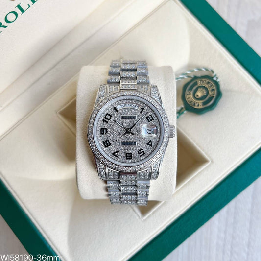 ROLEX DAY-DATE BRILHANTES FEMININO 36MM