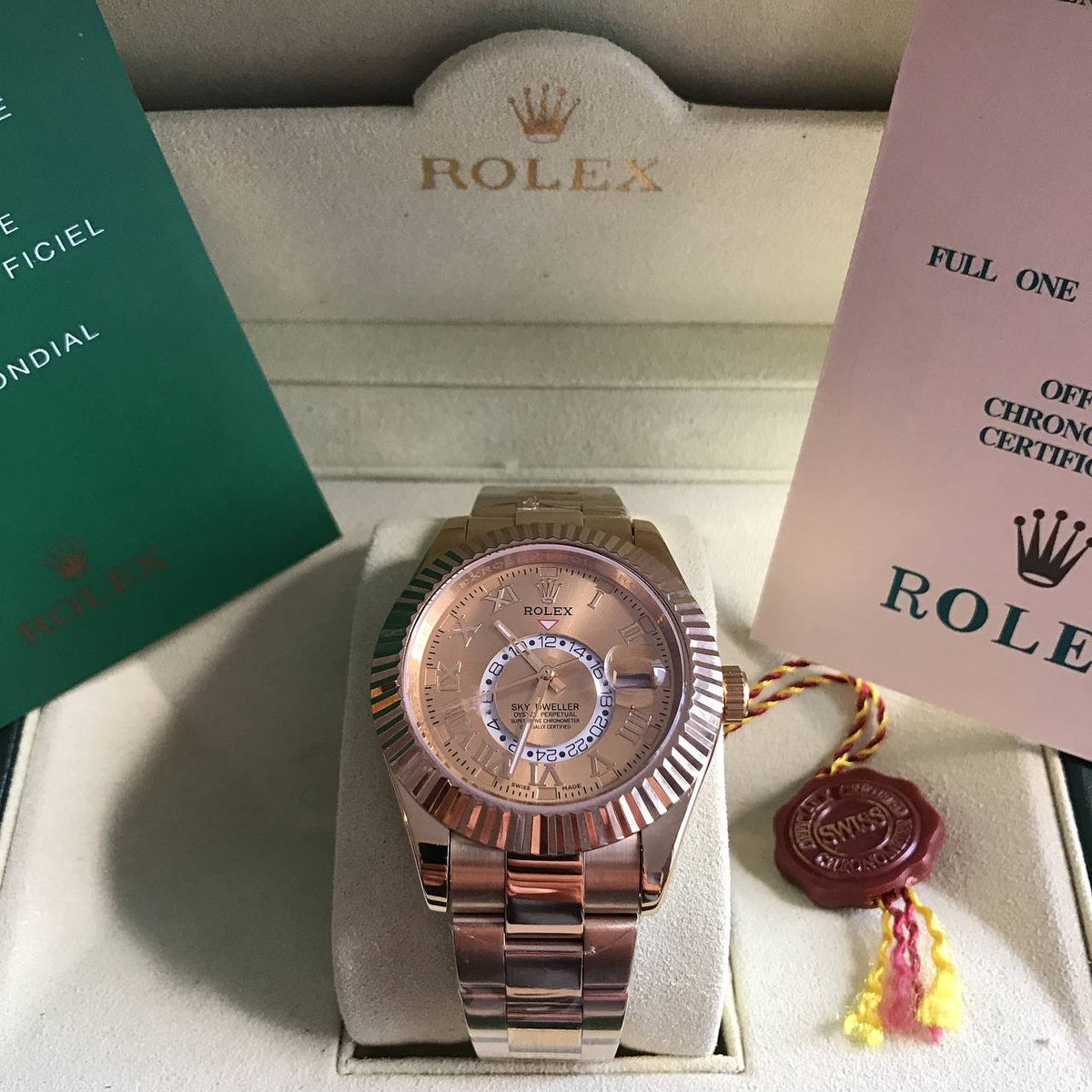 ROLEX SKY DWELLER  DOURADO 41MM