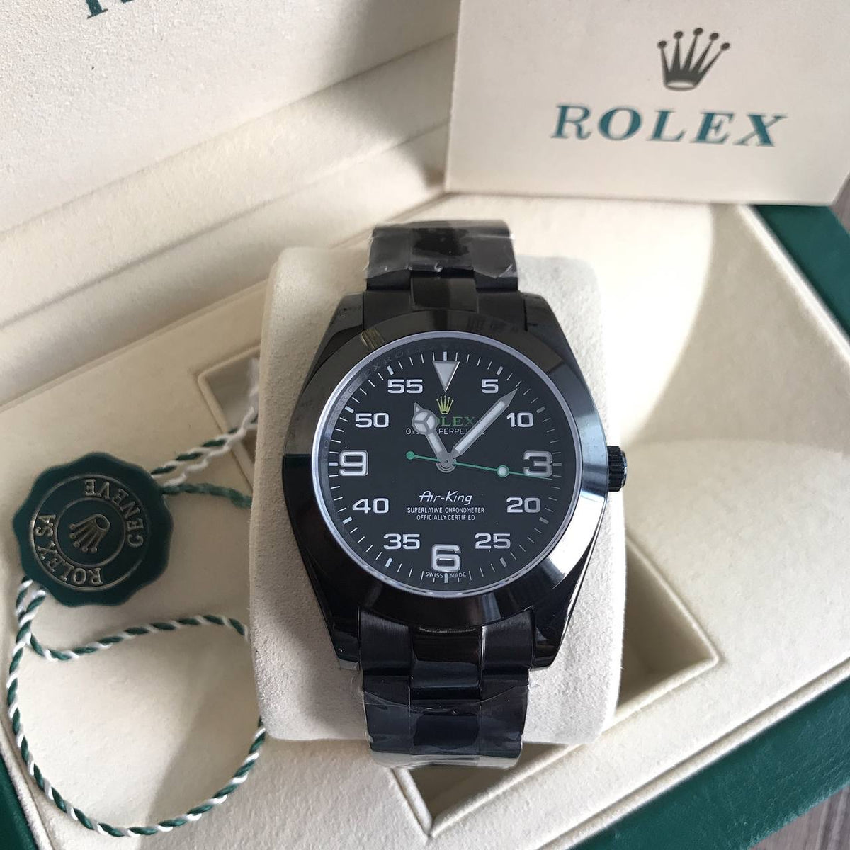 ROLEX AIR KING PRETO 40MM