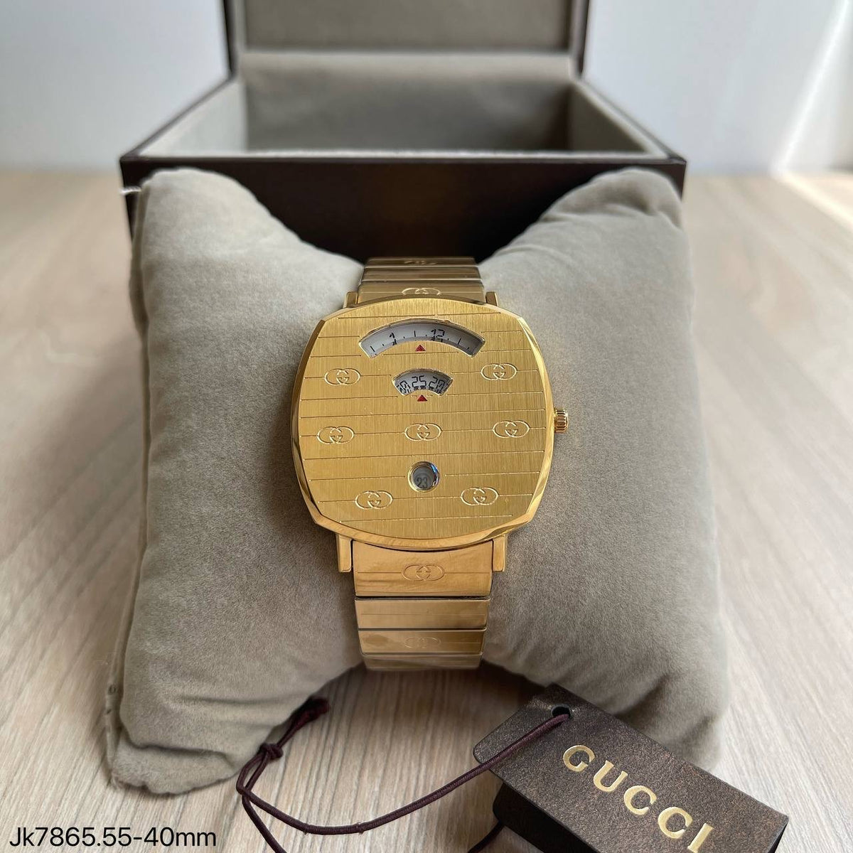 GUCCI DOURADO PULSEIRA AÇO 40MM