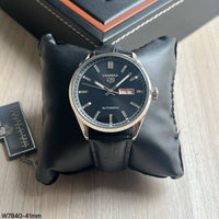 TAG HEUER CARRERA CAL 5 PRATA PRETO AUTOMATICO 41MM