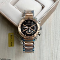 BVLGARI IRON MAN MISTO ROSE PRETO 44MM