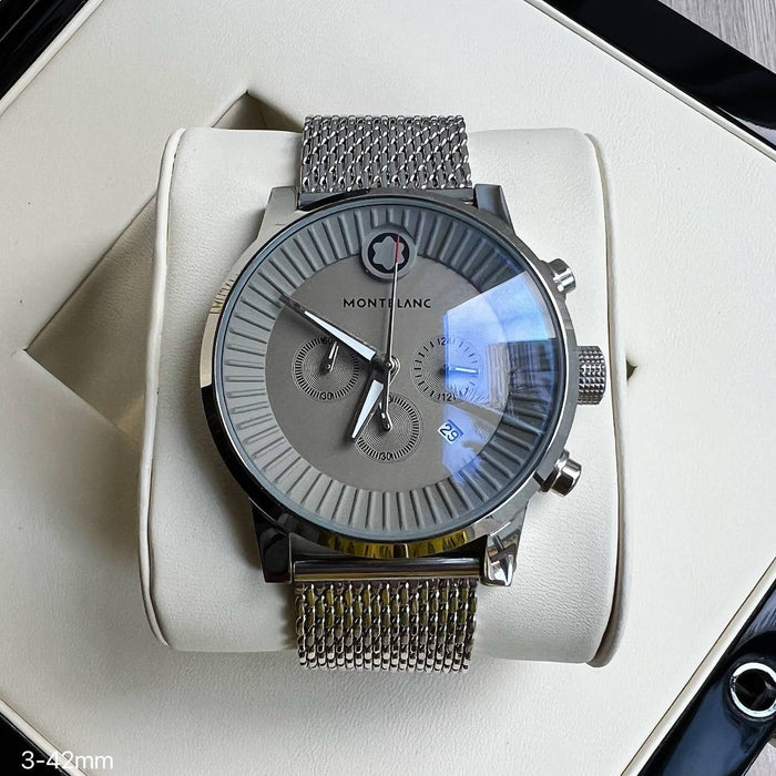 MONT BLANC PRATA CINZA 43MM