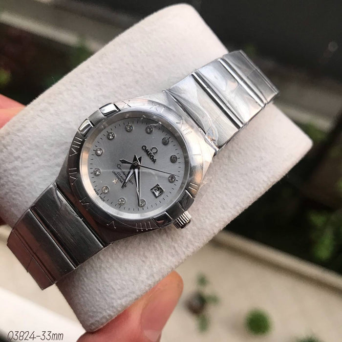OMEGA CONSTELLATION PRATA FEMININO 33MM