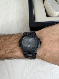 PATEK PHILIPPE NAUTILUS PRETO CARBON AZUL 40MM