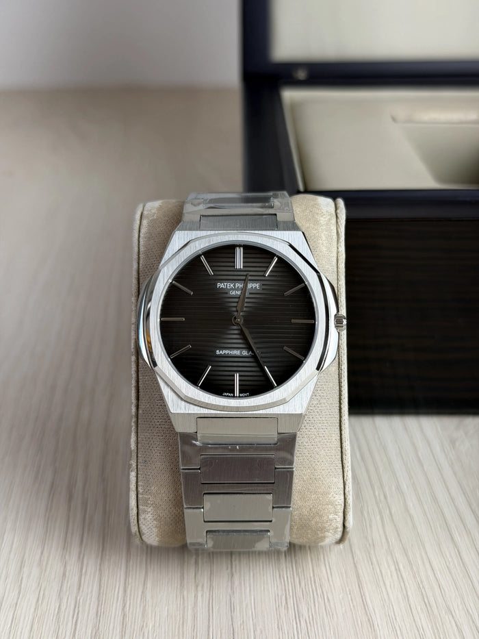 PATEK PHILIPPE MOEDA PRATA CINZA 42MM