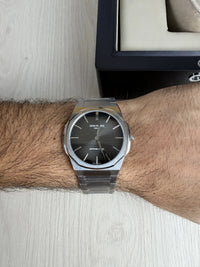 PATEK PHILIPPE MOEDA PRATA CINZA 42MM