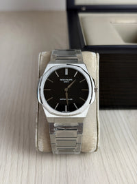 PATEK PHILIPPE MOEDA PRATA PRETO 42MM