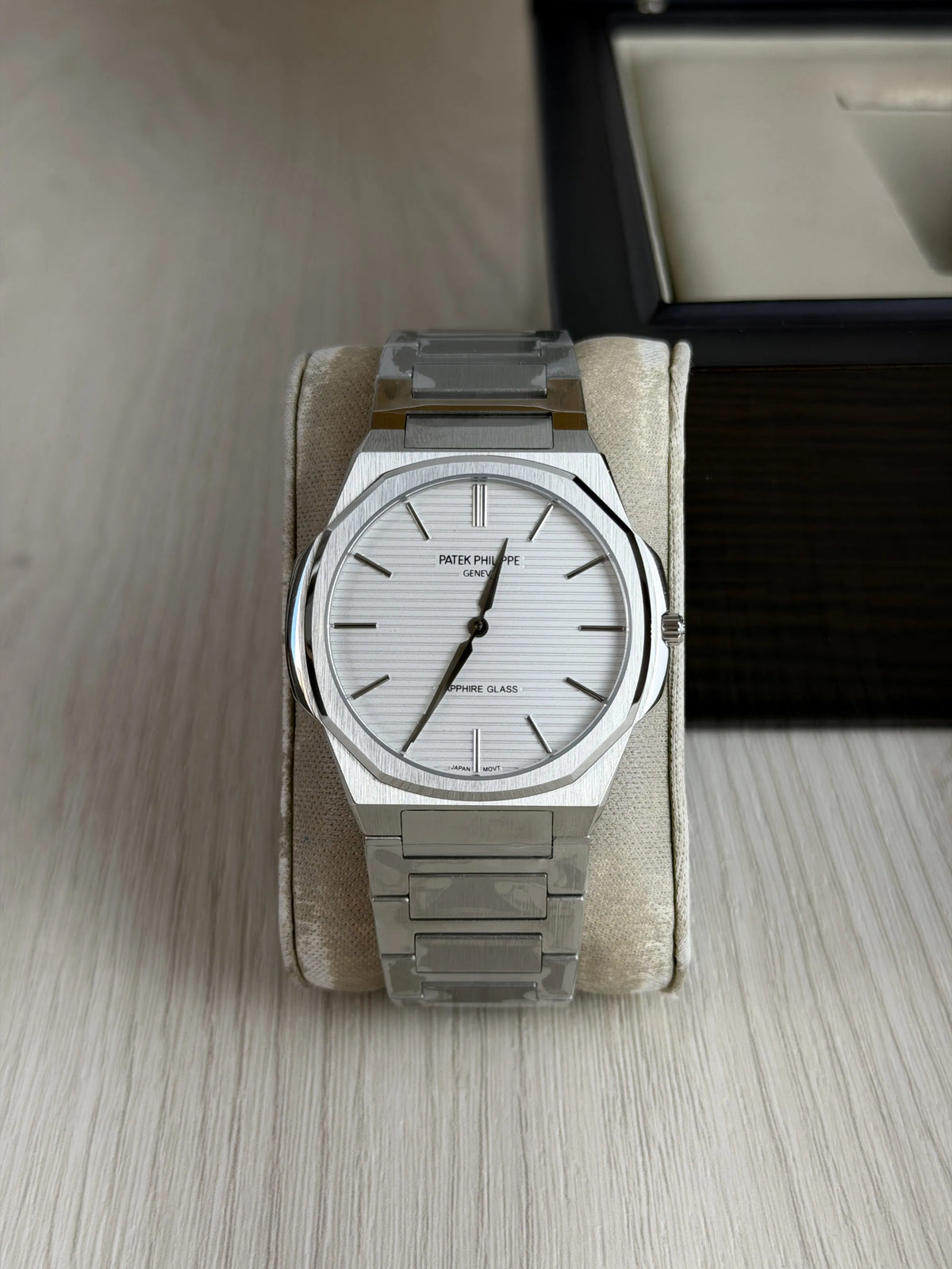 PATEK PHILIPPE MOEDA PRATA BRANCO 42MM