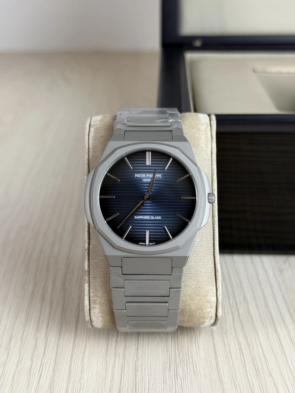 PATEK PHILIPPE MOEDA CINZA AZUL 42MM