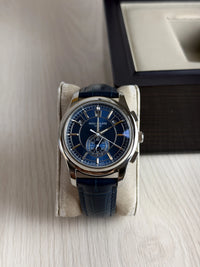 PATEK PHILIPPE ANNUAL CALENDAR PRATA AZUL AUTOMATICO 40MM