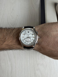 PATEK PHILIPPE ANNUAL CALENDAR PRATA BRANCO AUTOMATICO 40MM