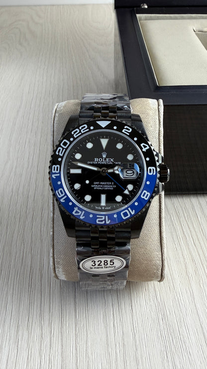ROLEX GMT MASTER II BATMAN JUBILEU PRETO 40MM