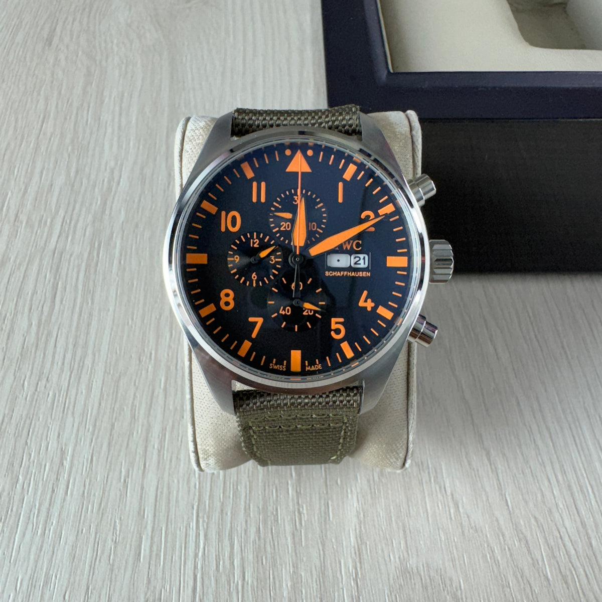 IWC PILOT TOP GUN PRATA 44M
