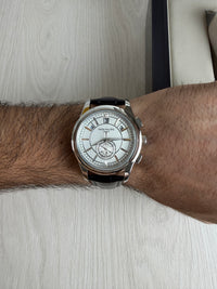 PATEK PHILIPPE ANNUAL CALENDAR PRATA BRANCO  43MM
