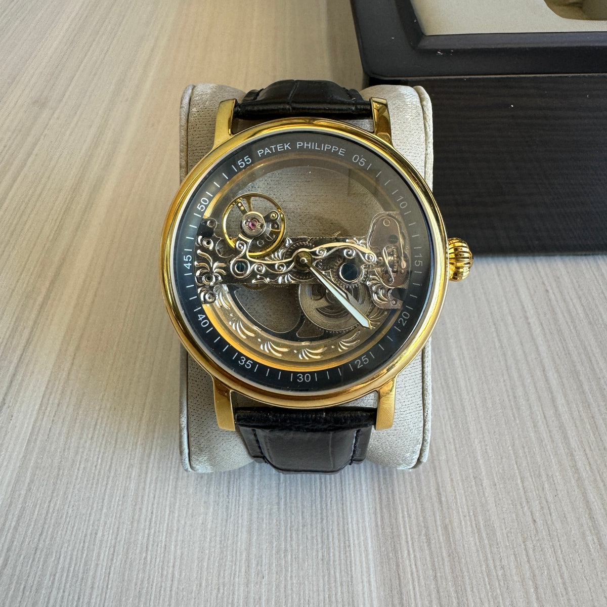PATEK PHILIPPE ESQUELETO DOURADO AUTOMATICO 43MM