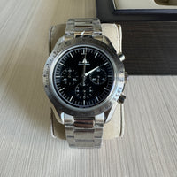 OMEGA SPEEDMASTER PRATA PRETO 44MM